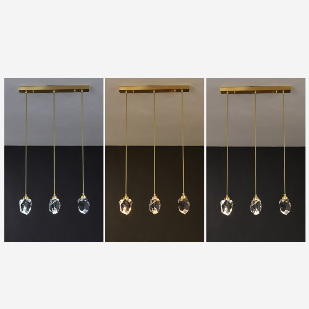 Raindrop Gold Accent Pendant Light