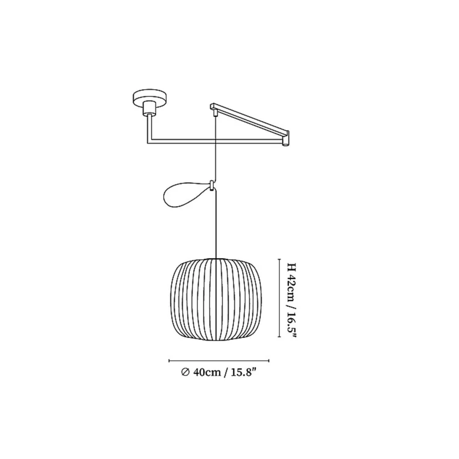 Nelson Swing Arm Pendant Light