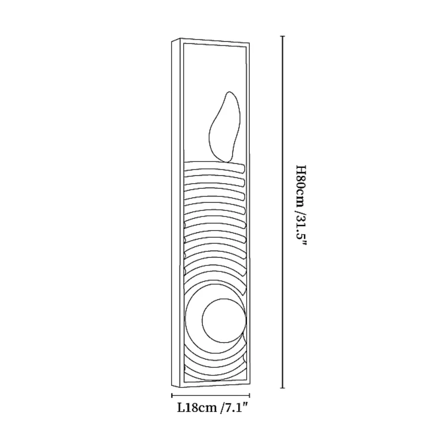 Moluze Wooden Wall Light