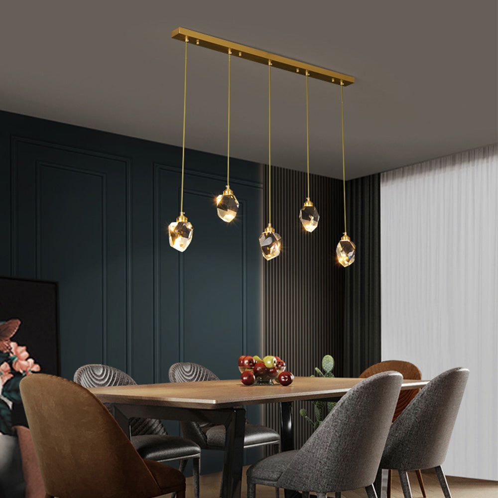 Raindrop Gold Accent Pendant Light