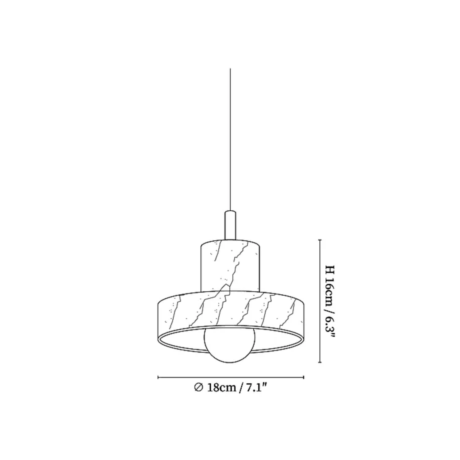 Golura Marble Pendant Light