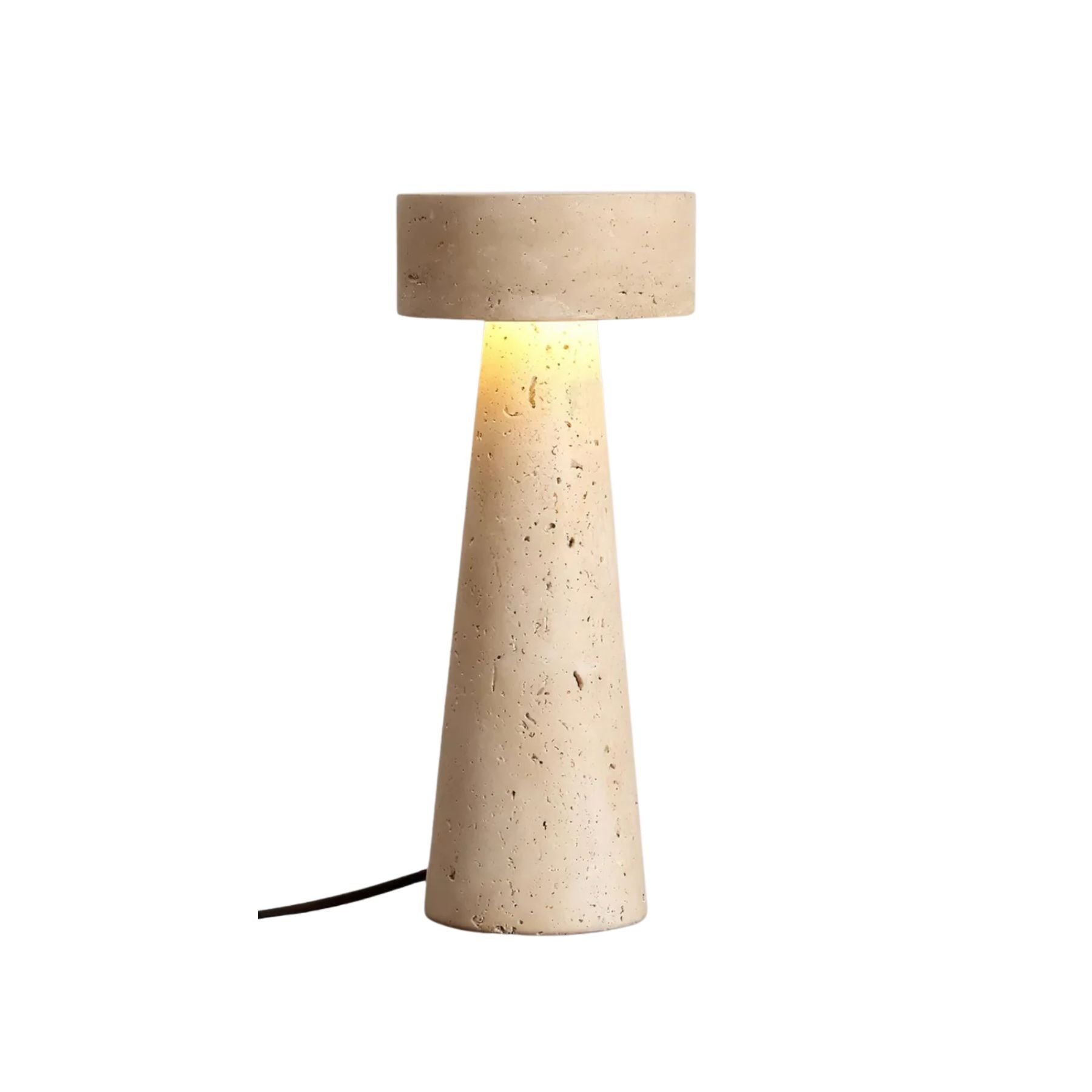Flyzon Travertine Table Lamp
