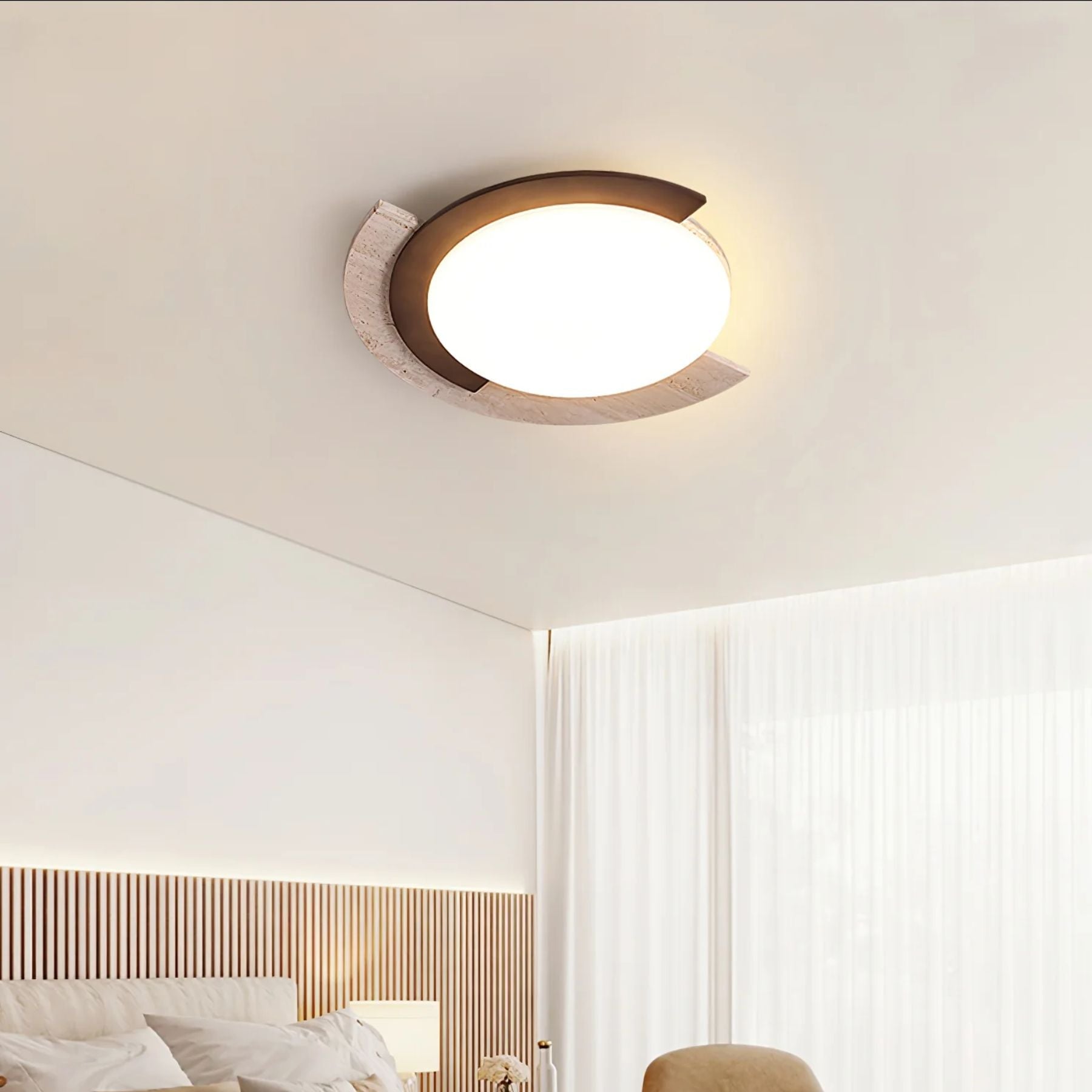 Zalerico Natural Stone Ceiling Light