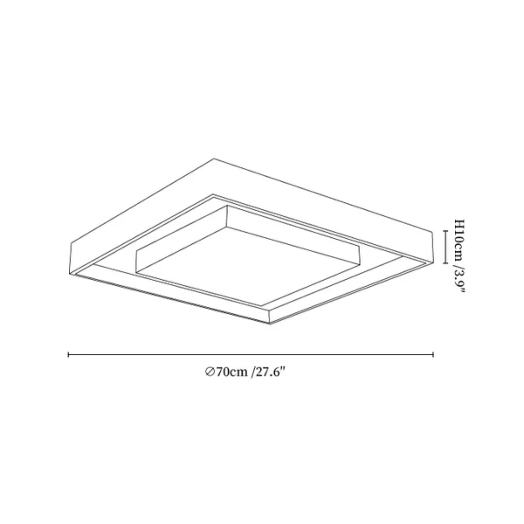 Konise Wood Frame Japandi Ceiling Light