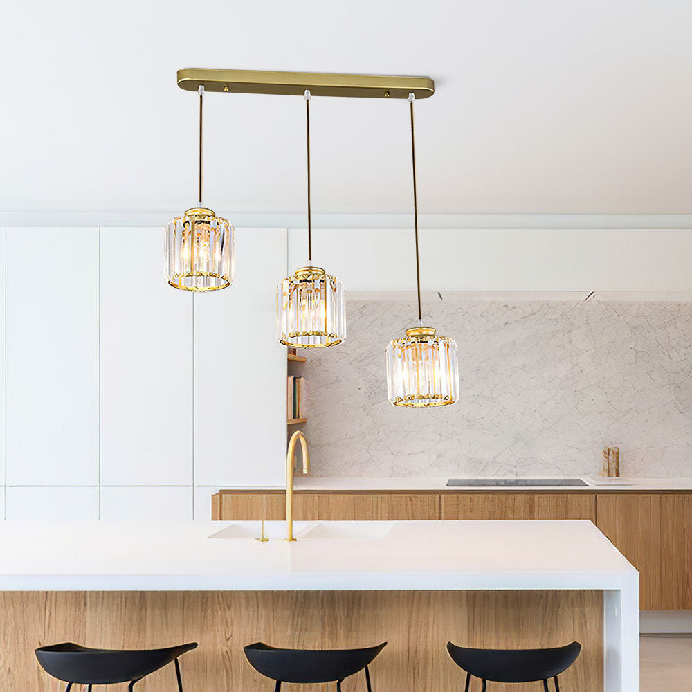 Multi-Head Crystal Pendant Light