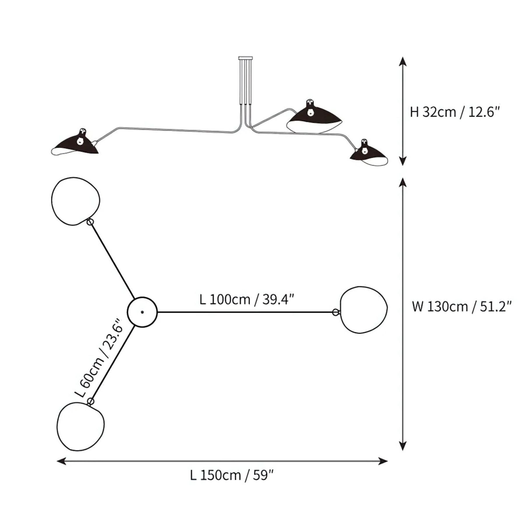 Meylizzo Ceiling Light