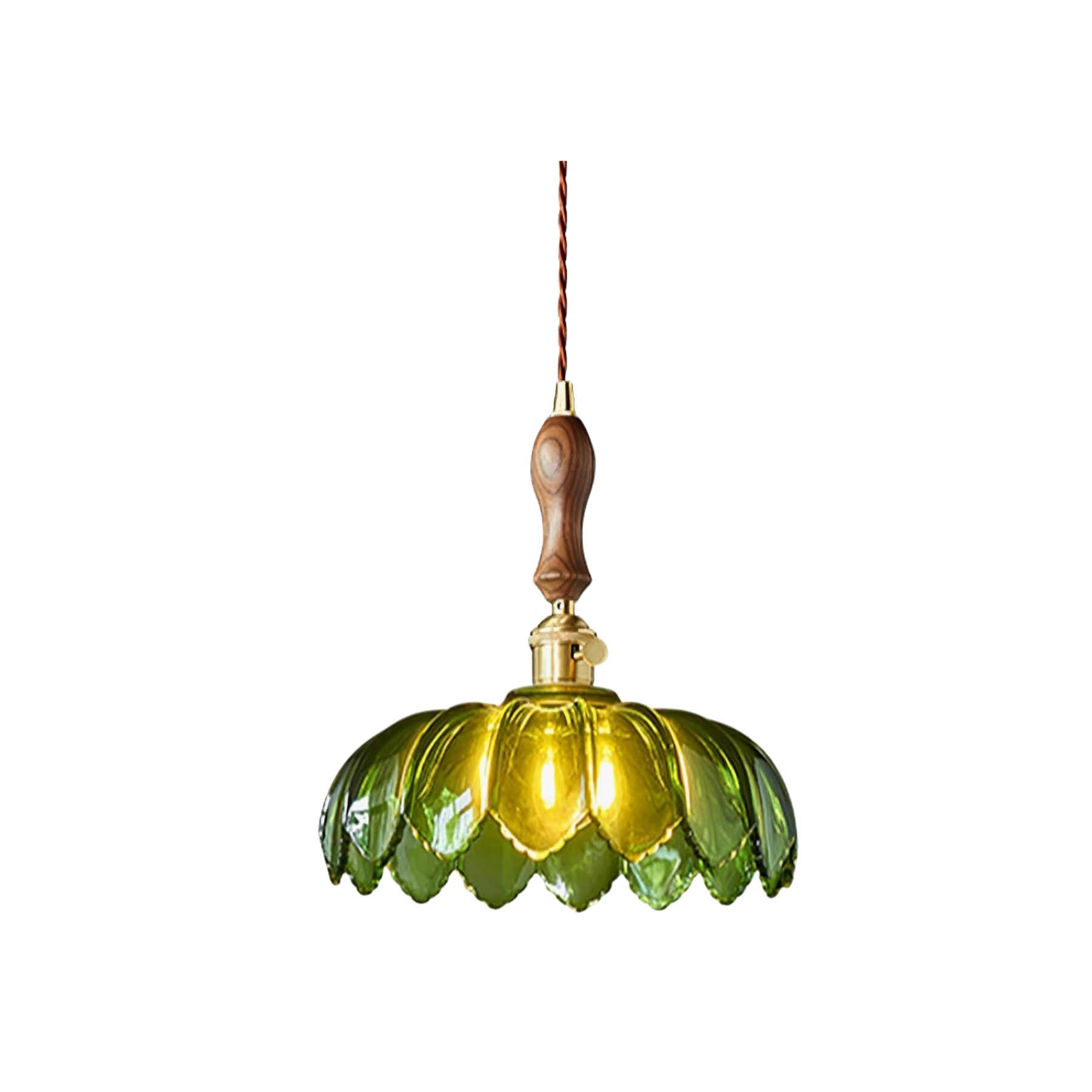 Fandero Flower Wood Design Pendant Light