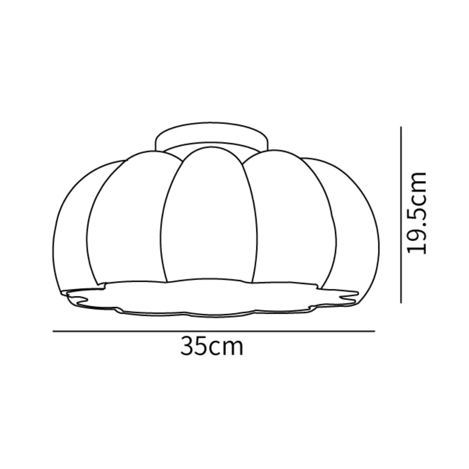 Pompus Pumpkin Ceiling Light