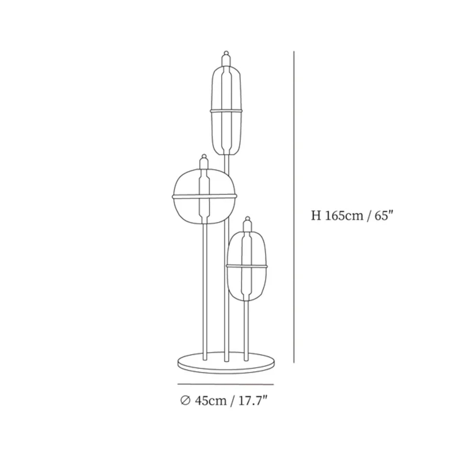 Soafu Triple Floor Lamp
