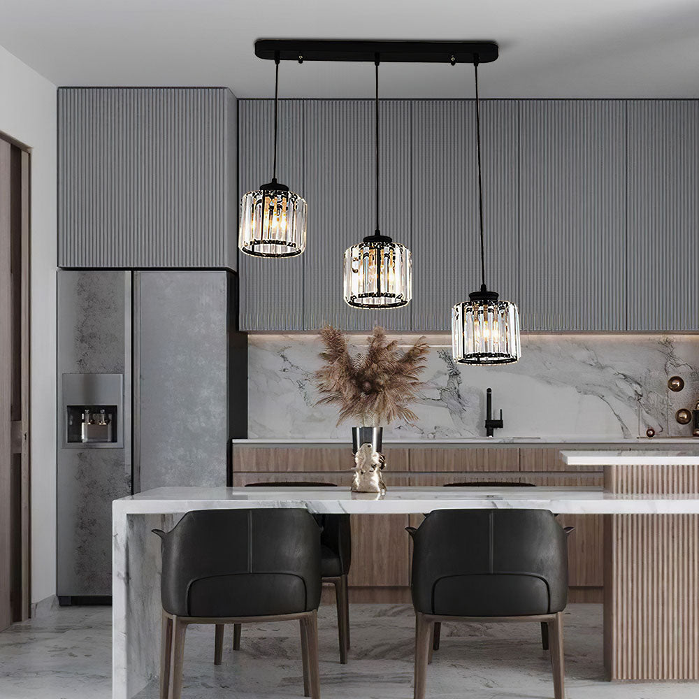 Multi-Head Crystal Pendant Light