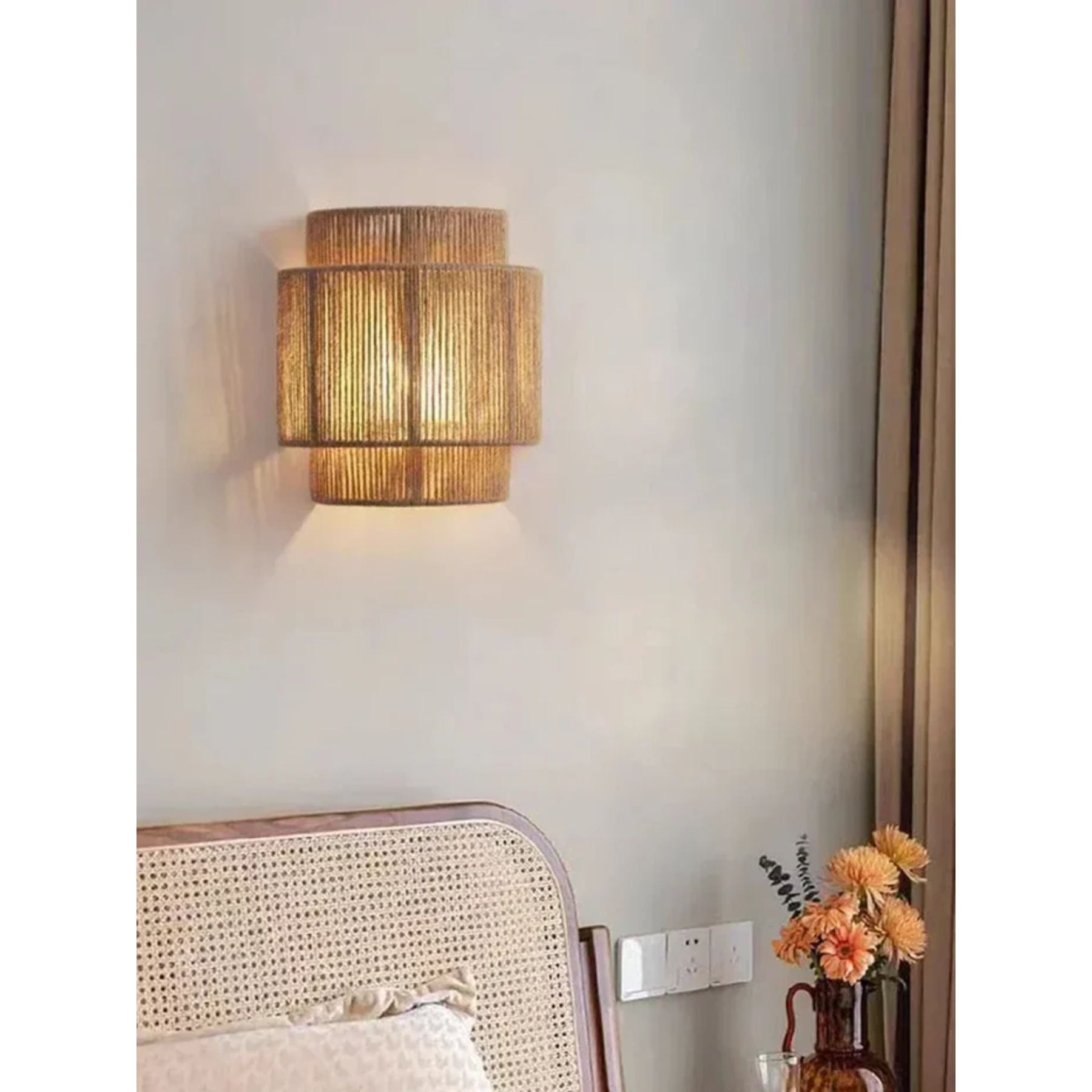 Ozu Hemp Rope Wall Light