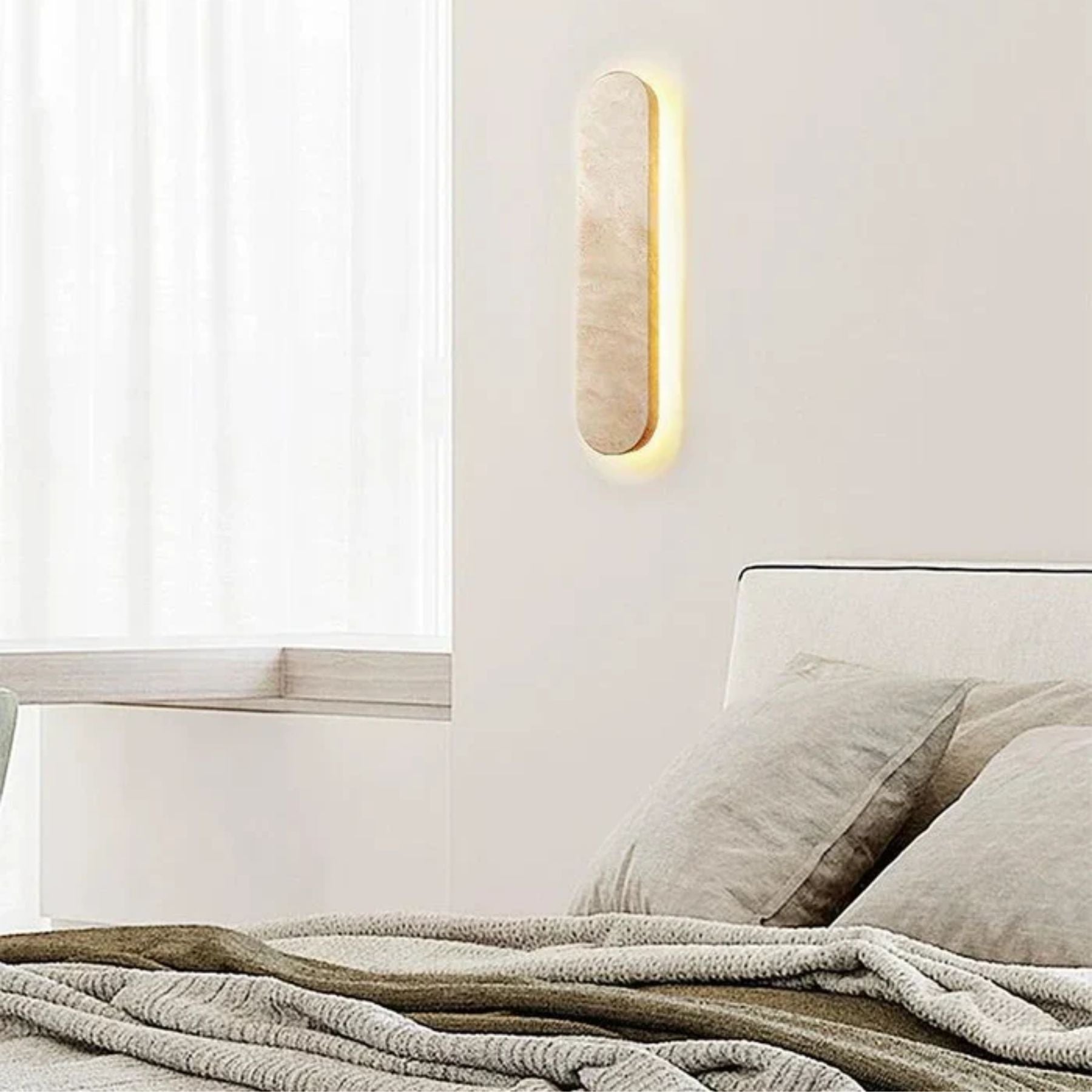 Luzora Natural Stone Wall Light