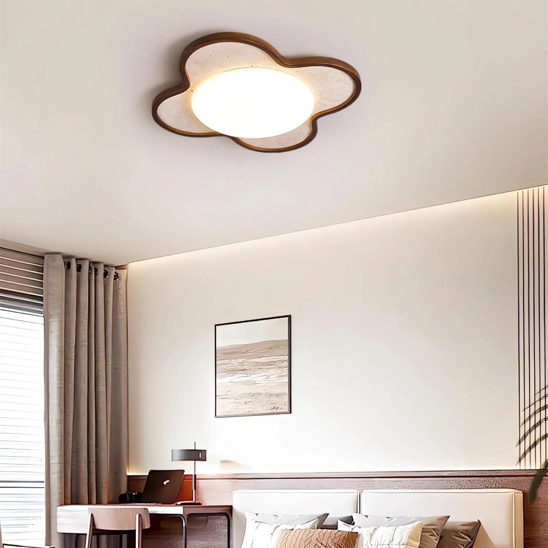 Star-shaped Natural Stone Ceiling Light