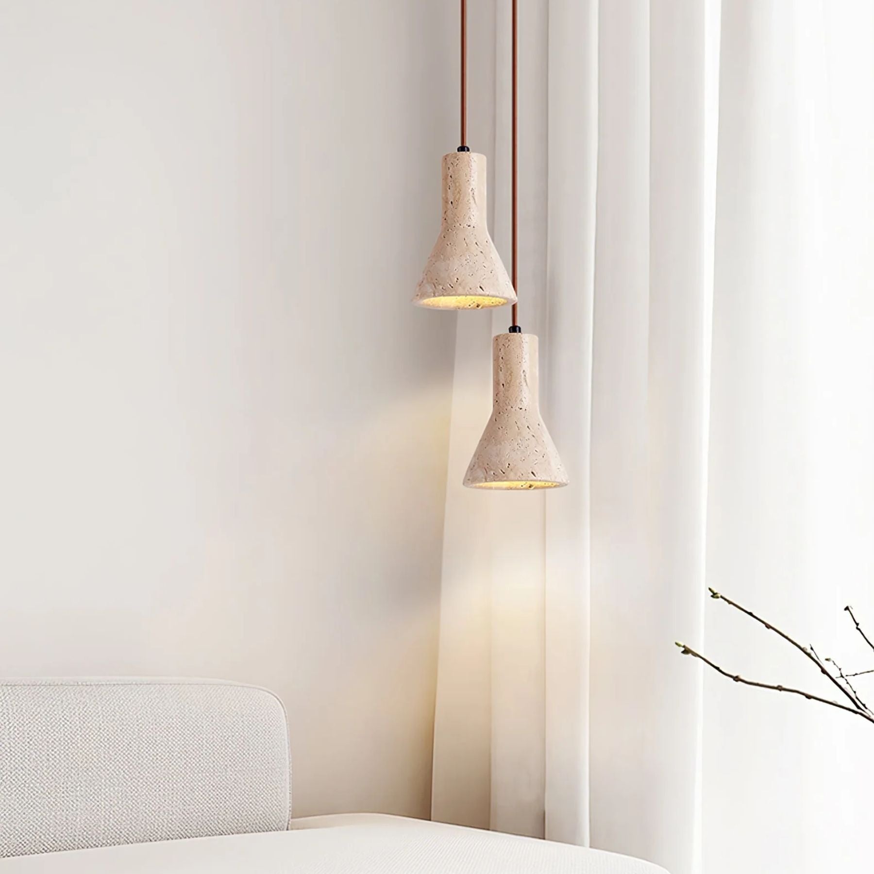 Aeremis Natural Stone Pendant Light