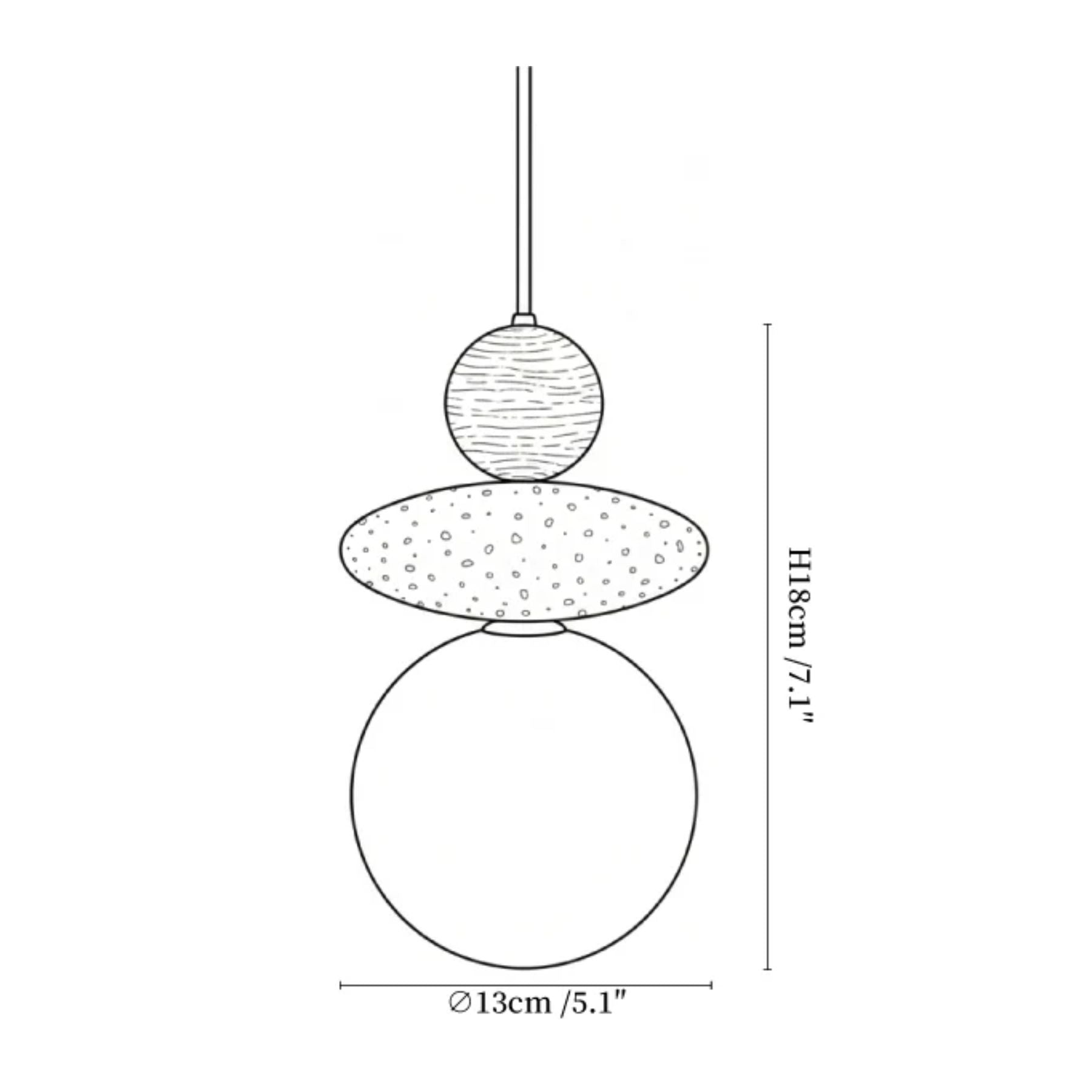 Mazo Natural Stone Pendant Light