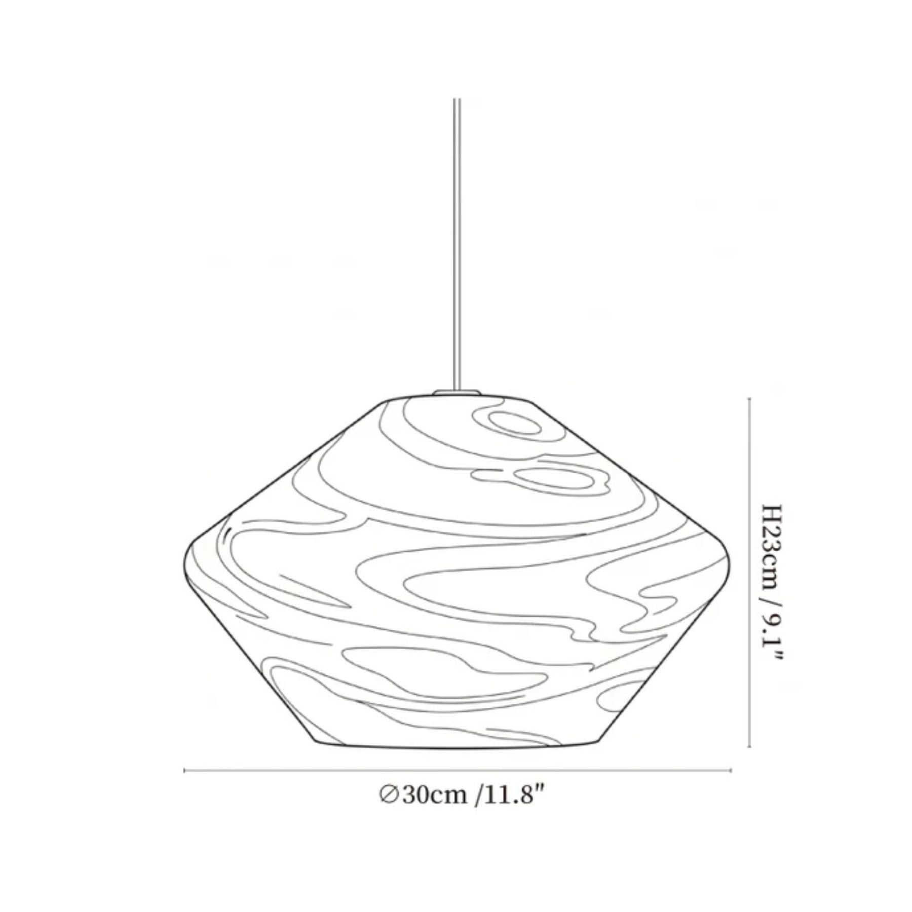 Venyl Alabaster Pendant Light