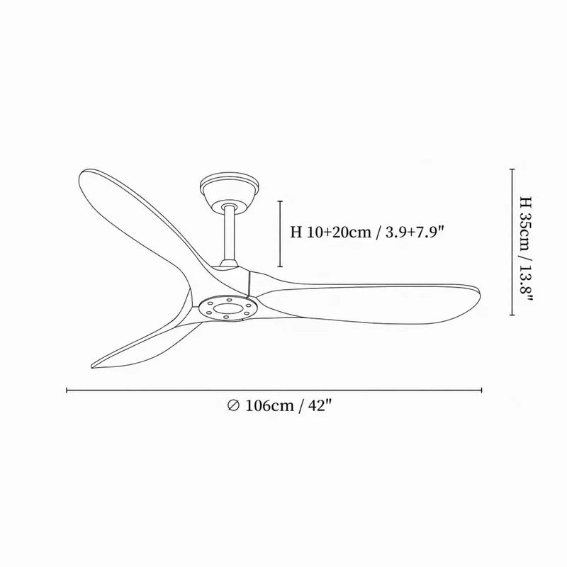 Leno Wooden Ceiling Fan