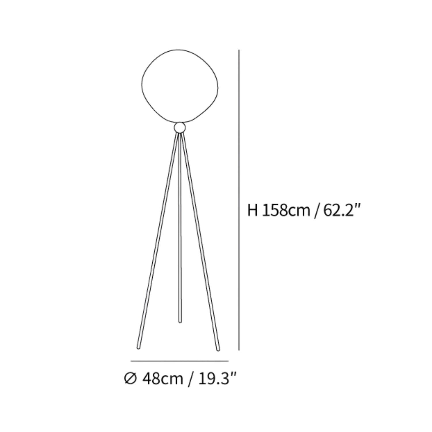 Syrlion Orb Tripod Floor Lamp