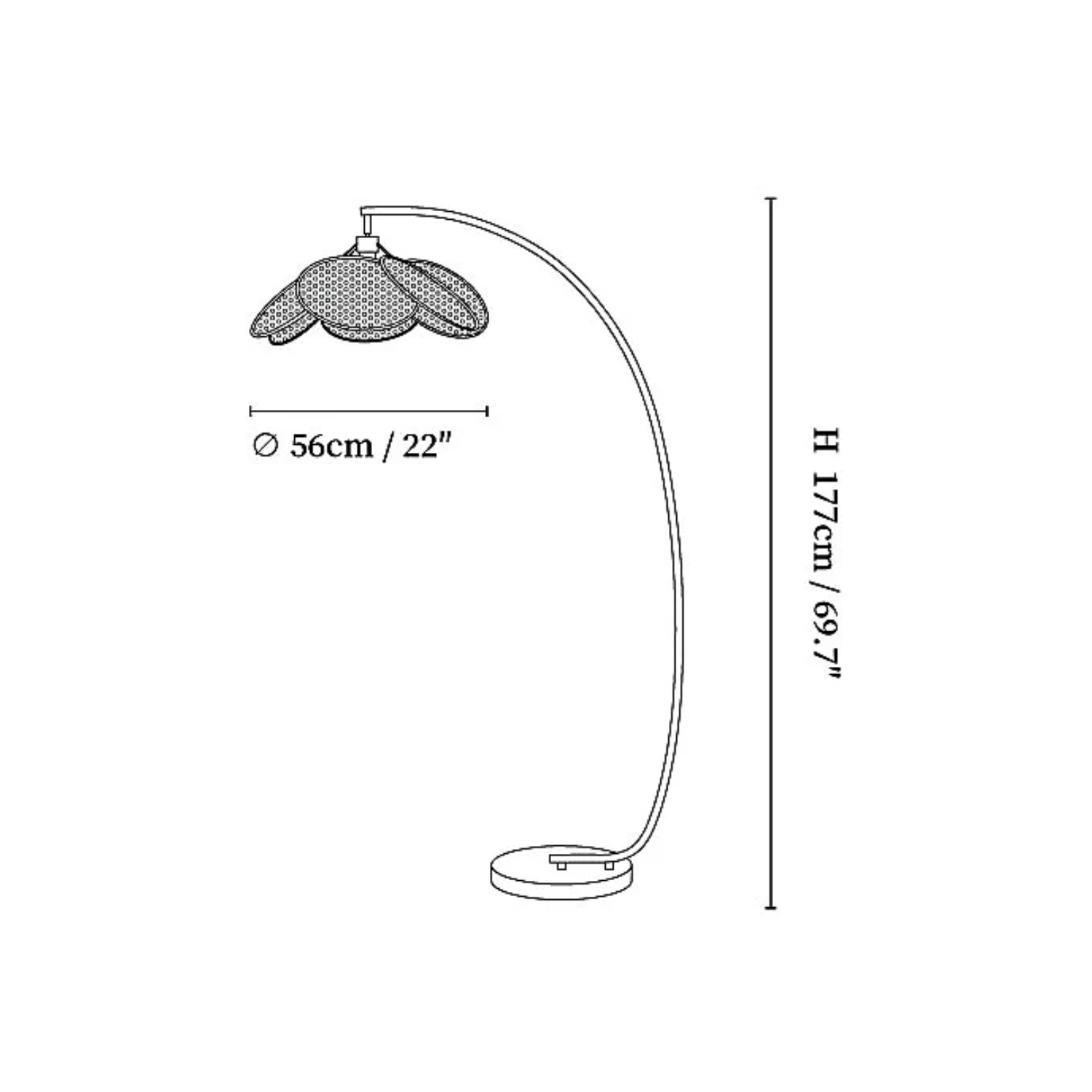 Melzo Flower Floor Lamp