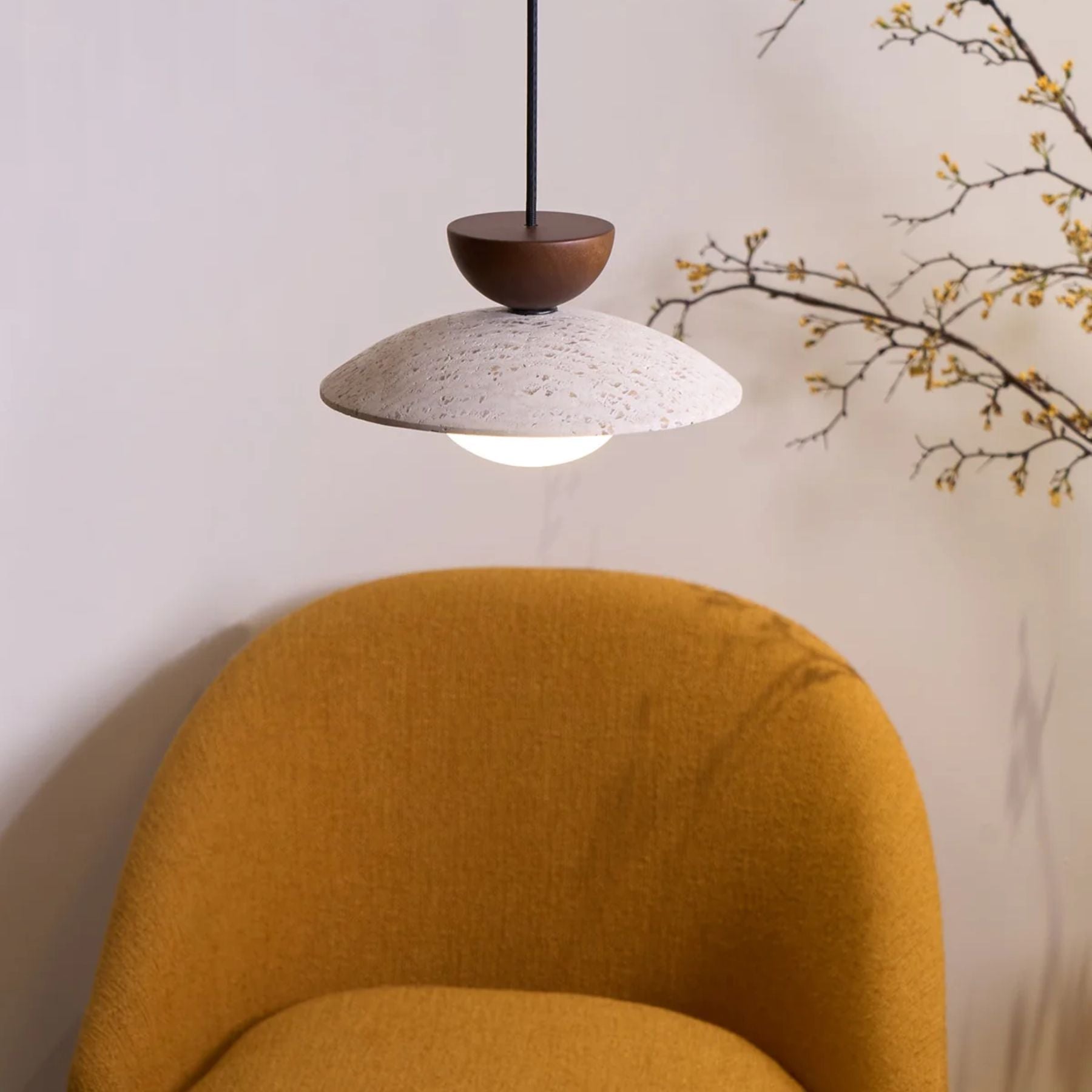 Laveris Travertine Pendant Light