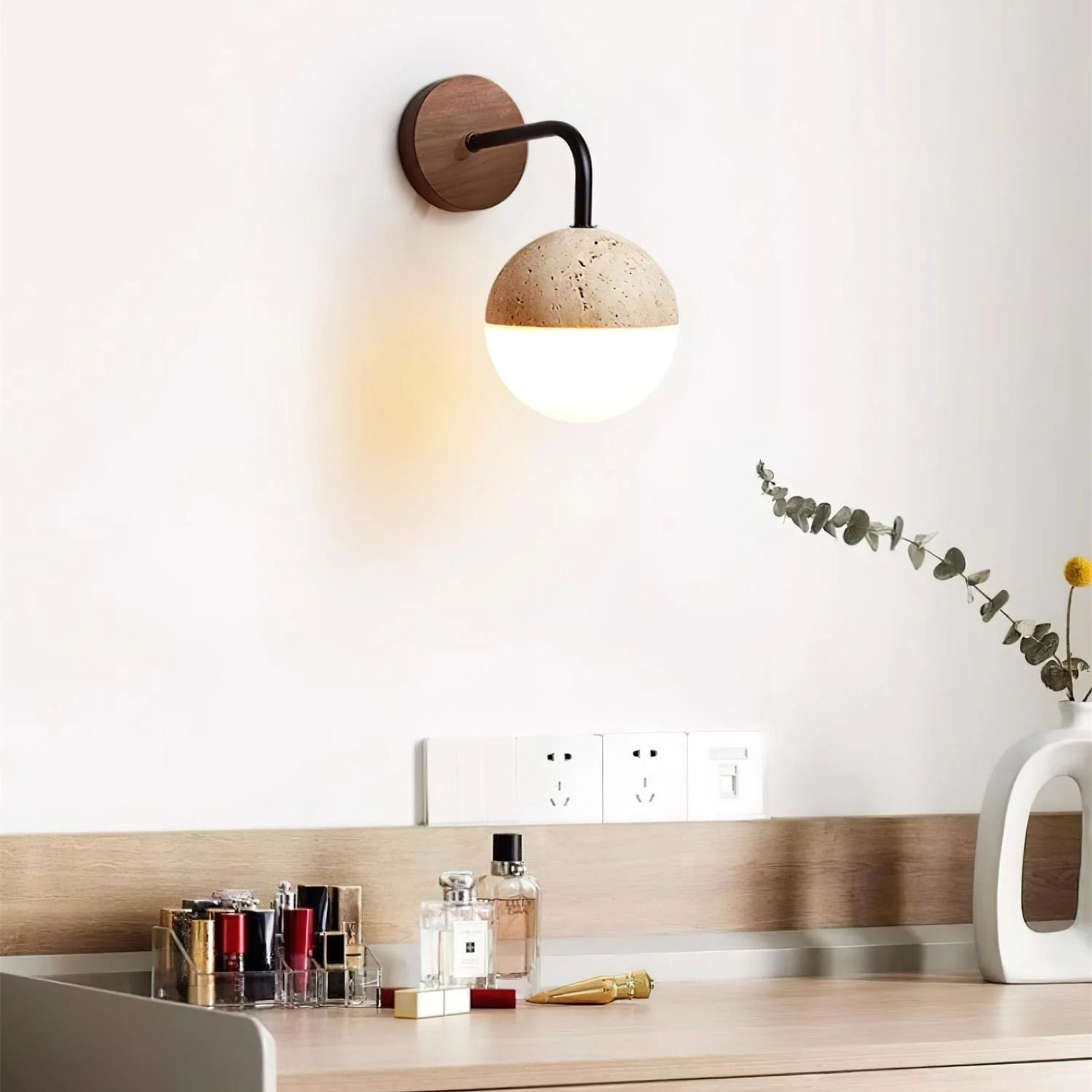 Boilin Natural Stone Wall Light