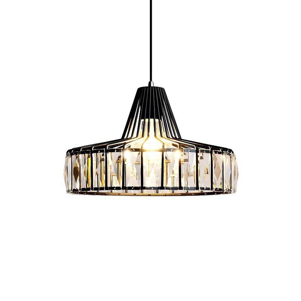 Black Crystal Pendant Light
