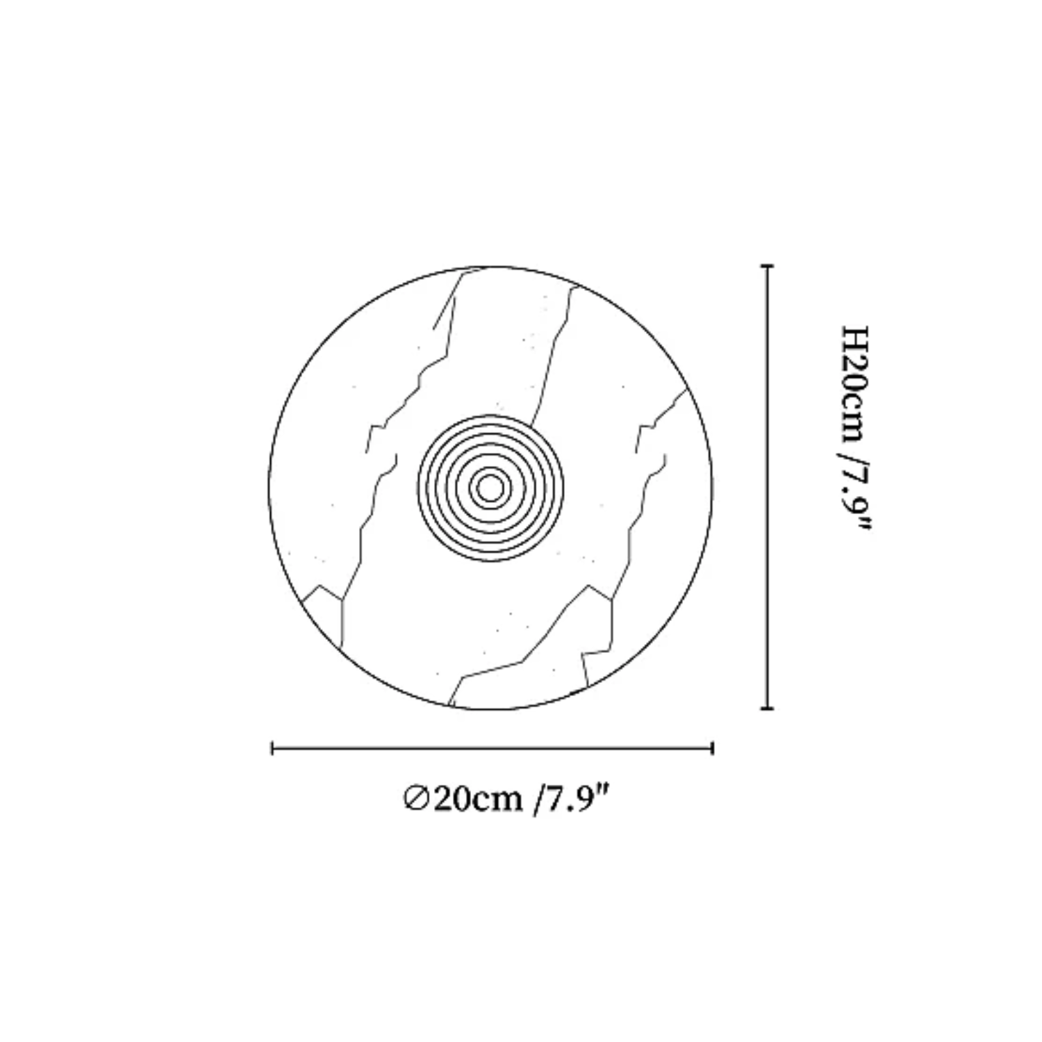 Vesowe Marble Wall Light