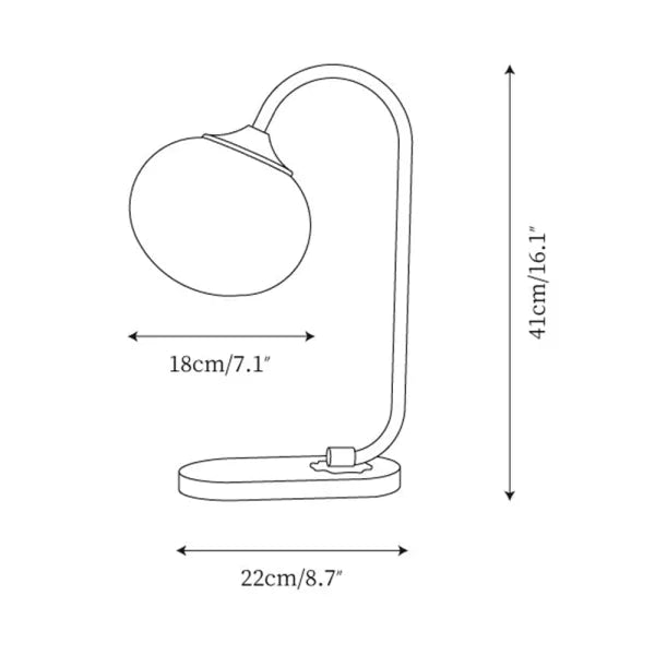 Mallow Glass Table Lamp