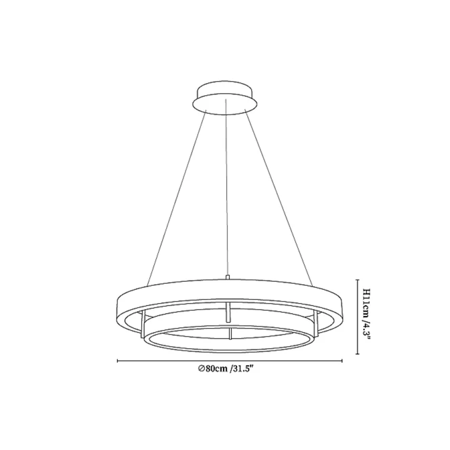 Loahes Ring-Shaped Pendant Light