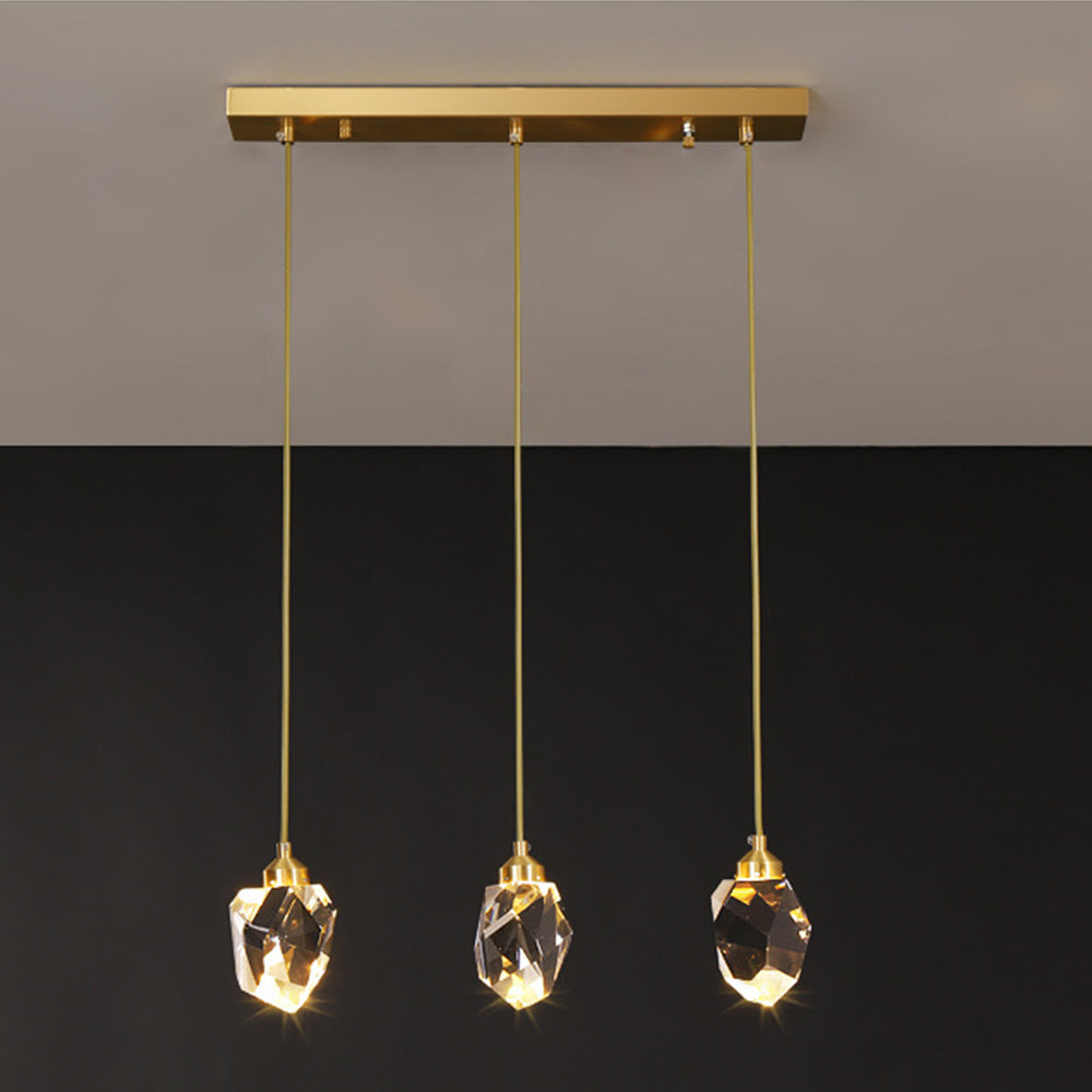 Raindrop Gold Accent Pendant Light