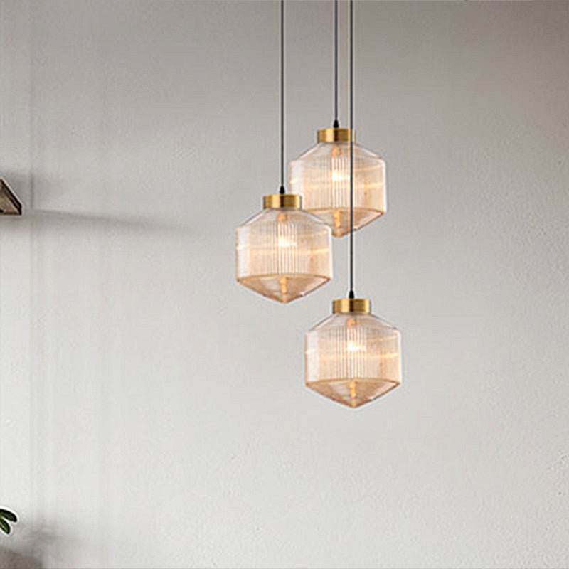 Tromel Ribbed Pendant Light