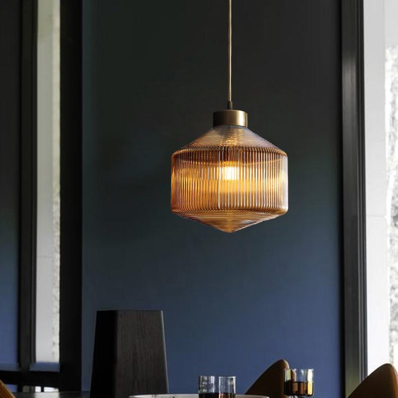 Tromel Ribbed Pendant Light