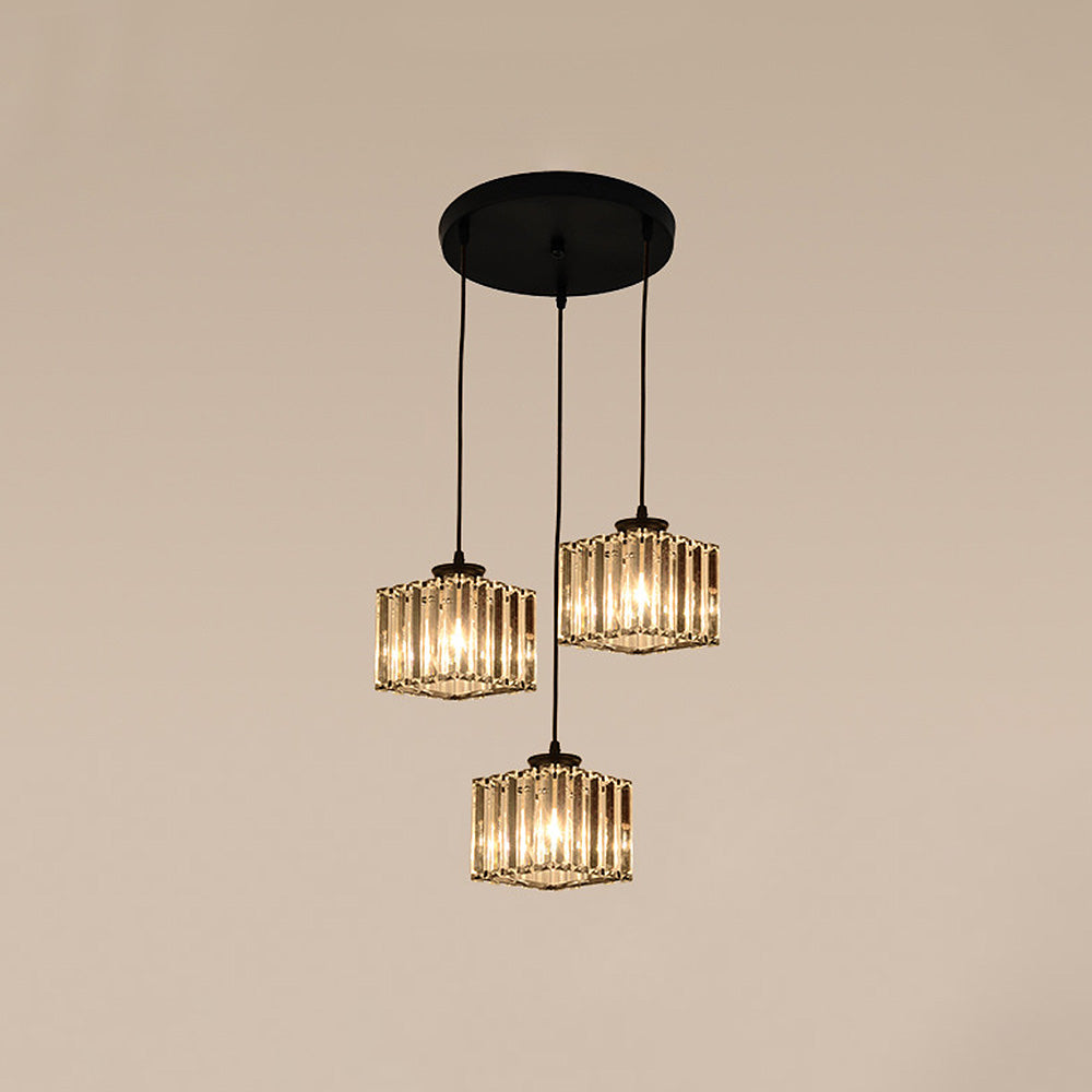 Multi-Head Crystal Pendant Light