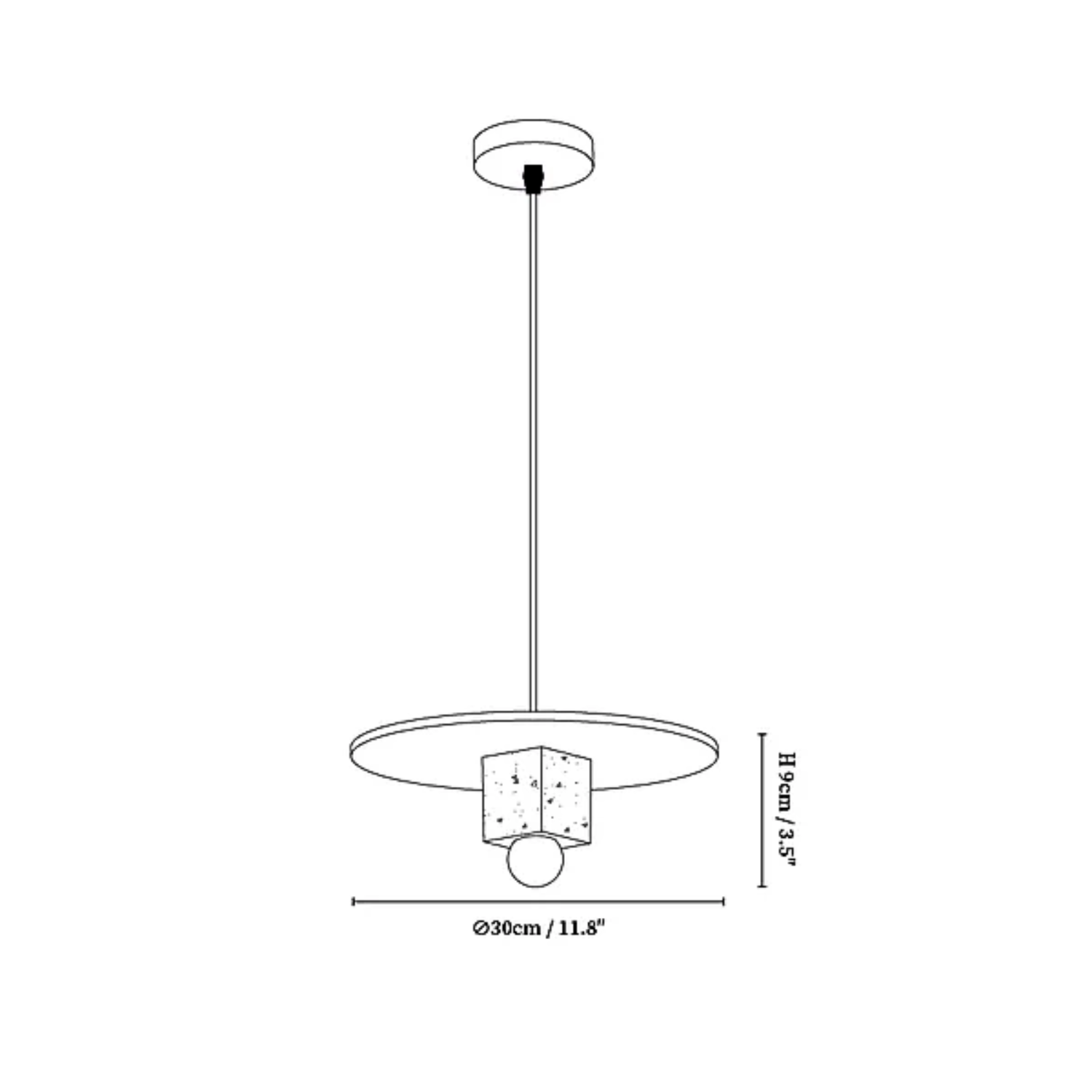 Delto Disc Pendant Light