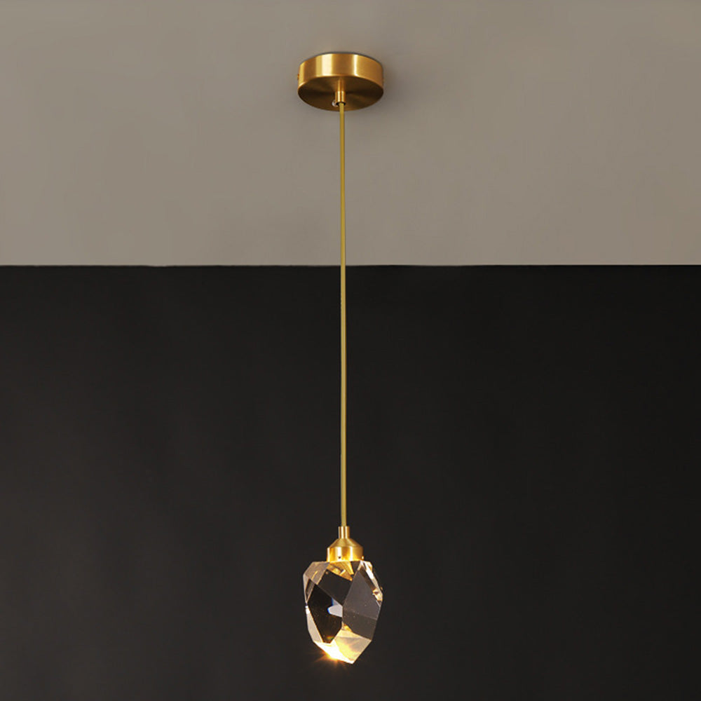 Raindrop Gold Accent Pendant Light