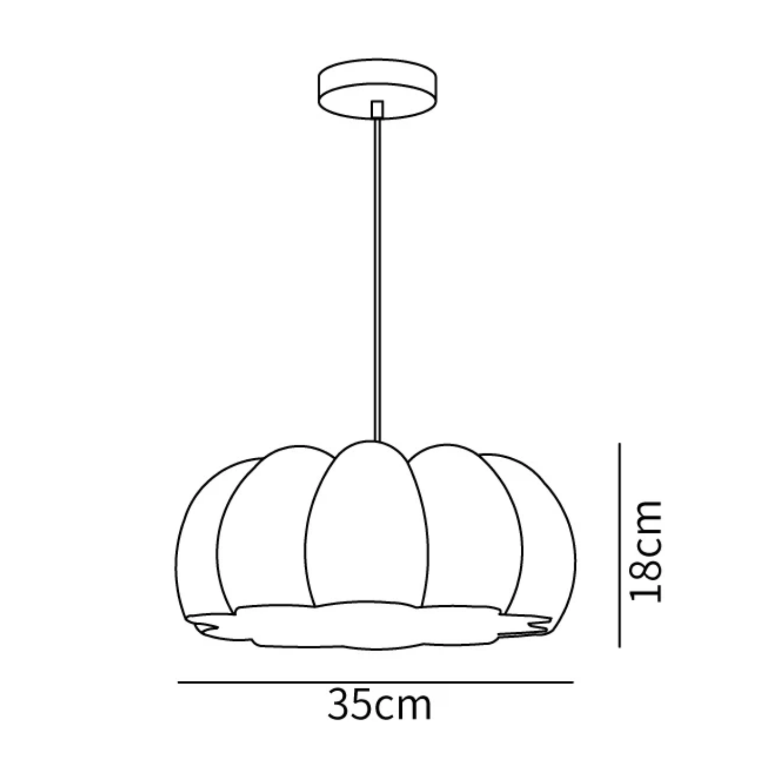 Pompus Pumpkin Pendant Light