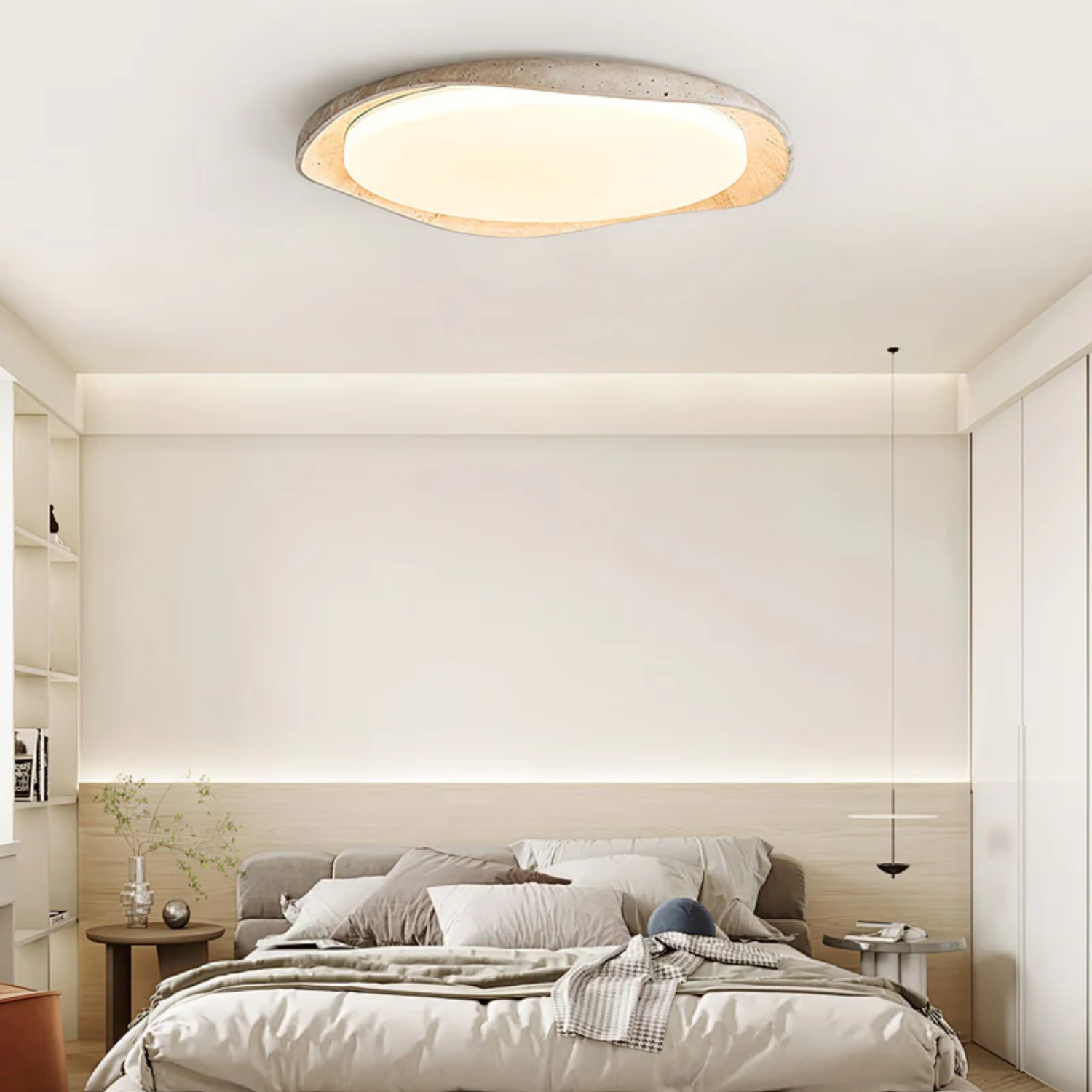Seiyzan Natural Stone Ceiling Light