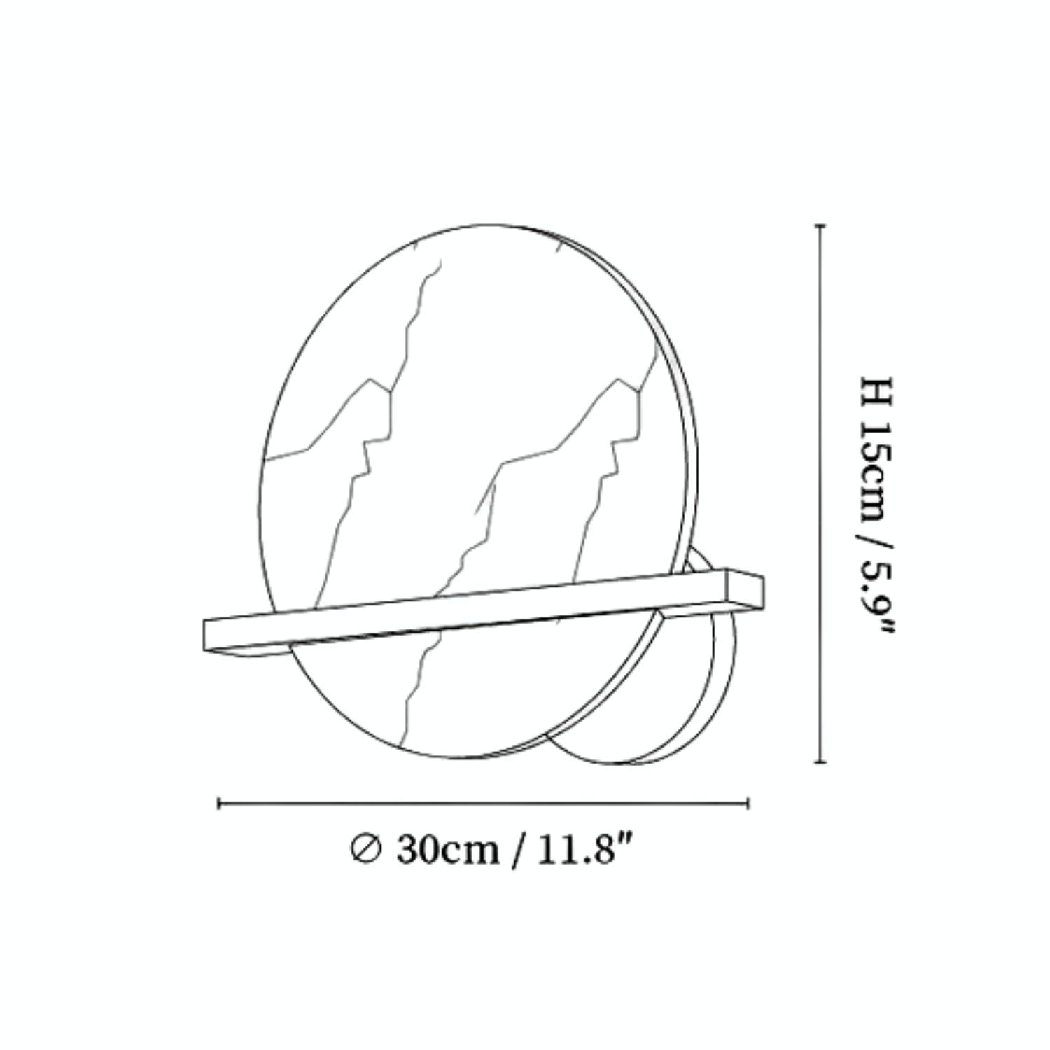 Romane Alabaster Wall Light