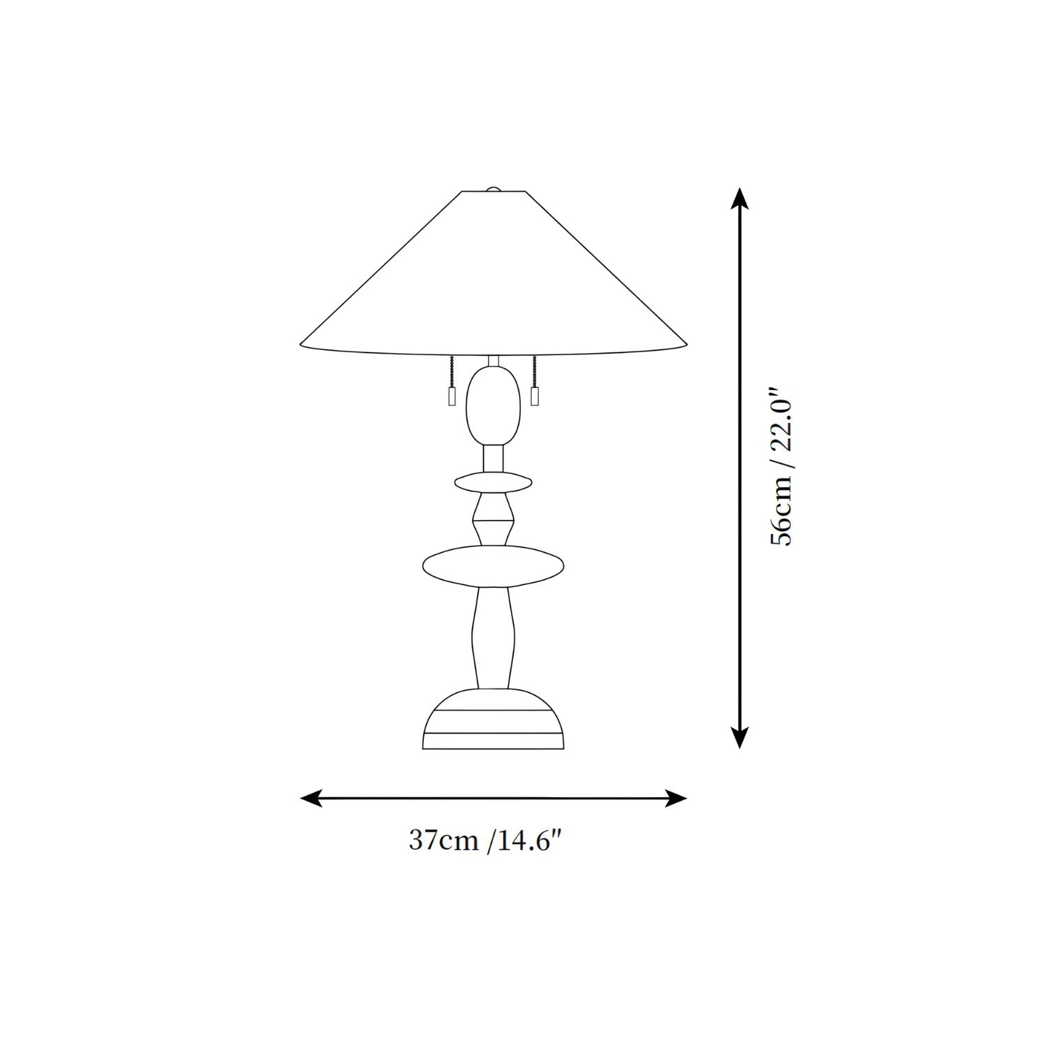 Torento Wooden Table Lamp