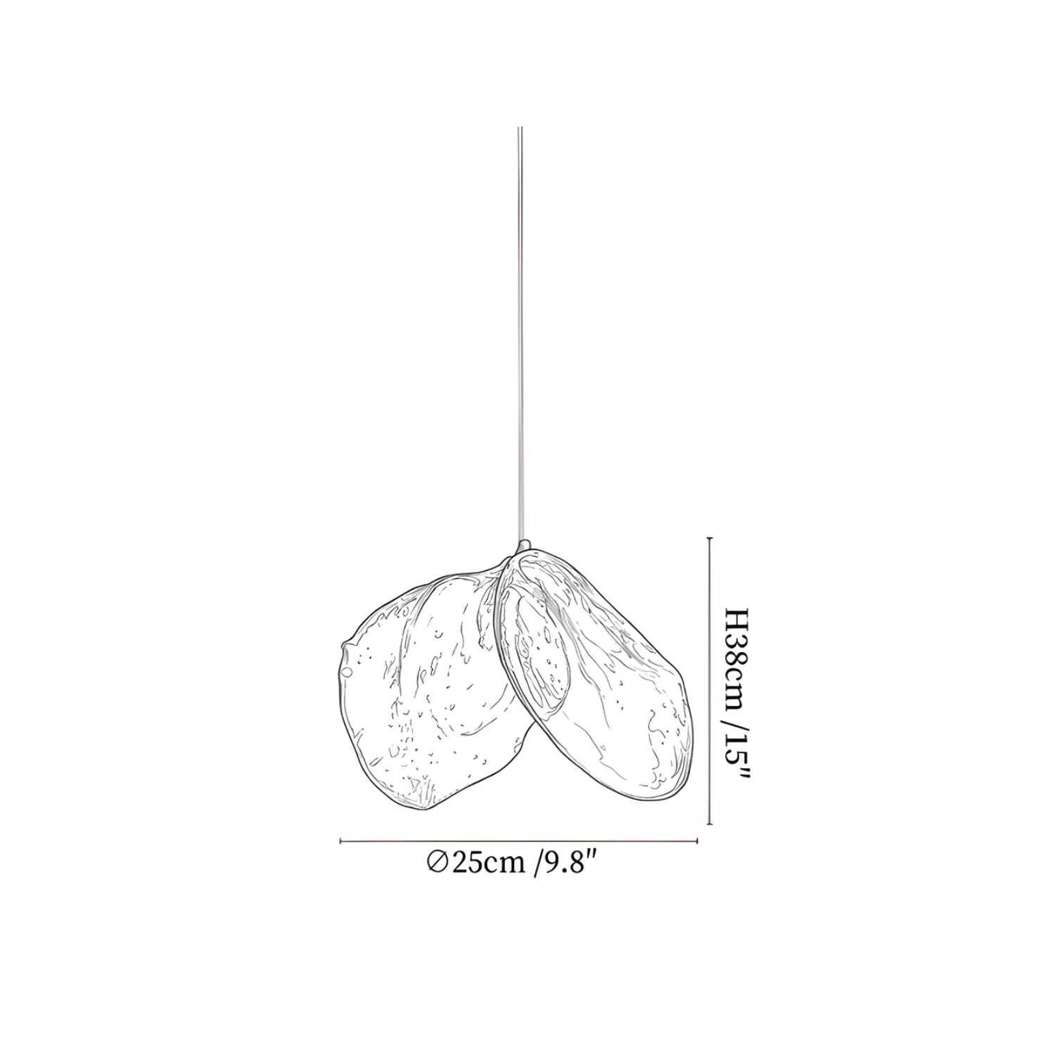 Duplet Glass Pendant Light