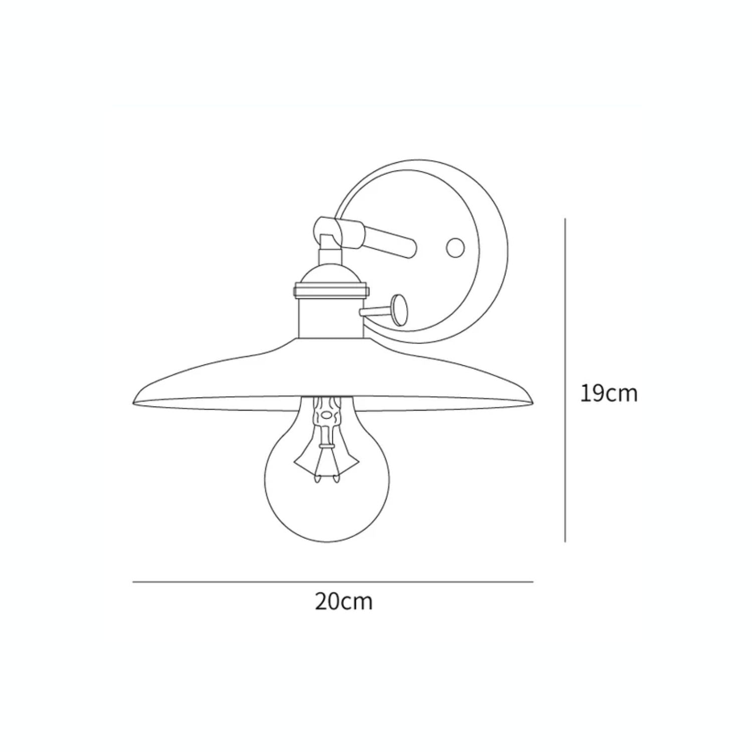 Coniwa Wooden Wall Light