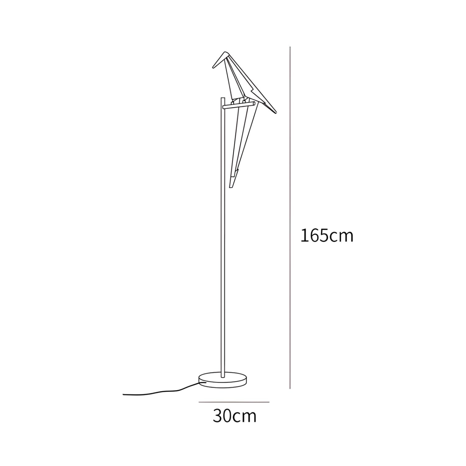 Feo Paper Origami Crane Floor Lamp