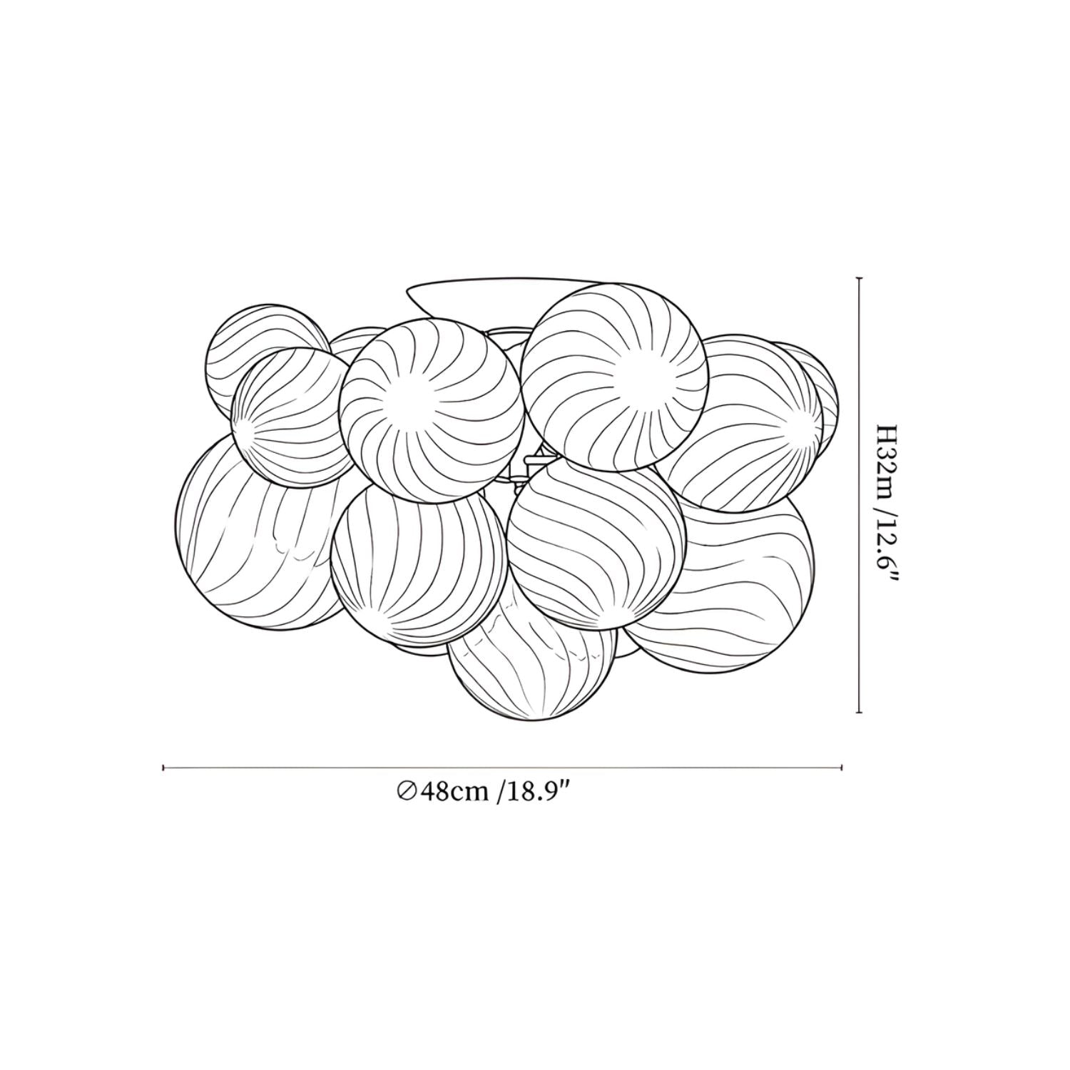 Lesa Multi Orb Ceiling Light
