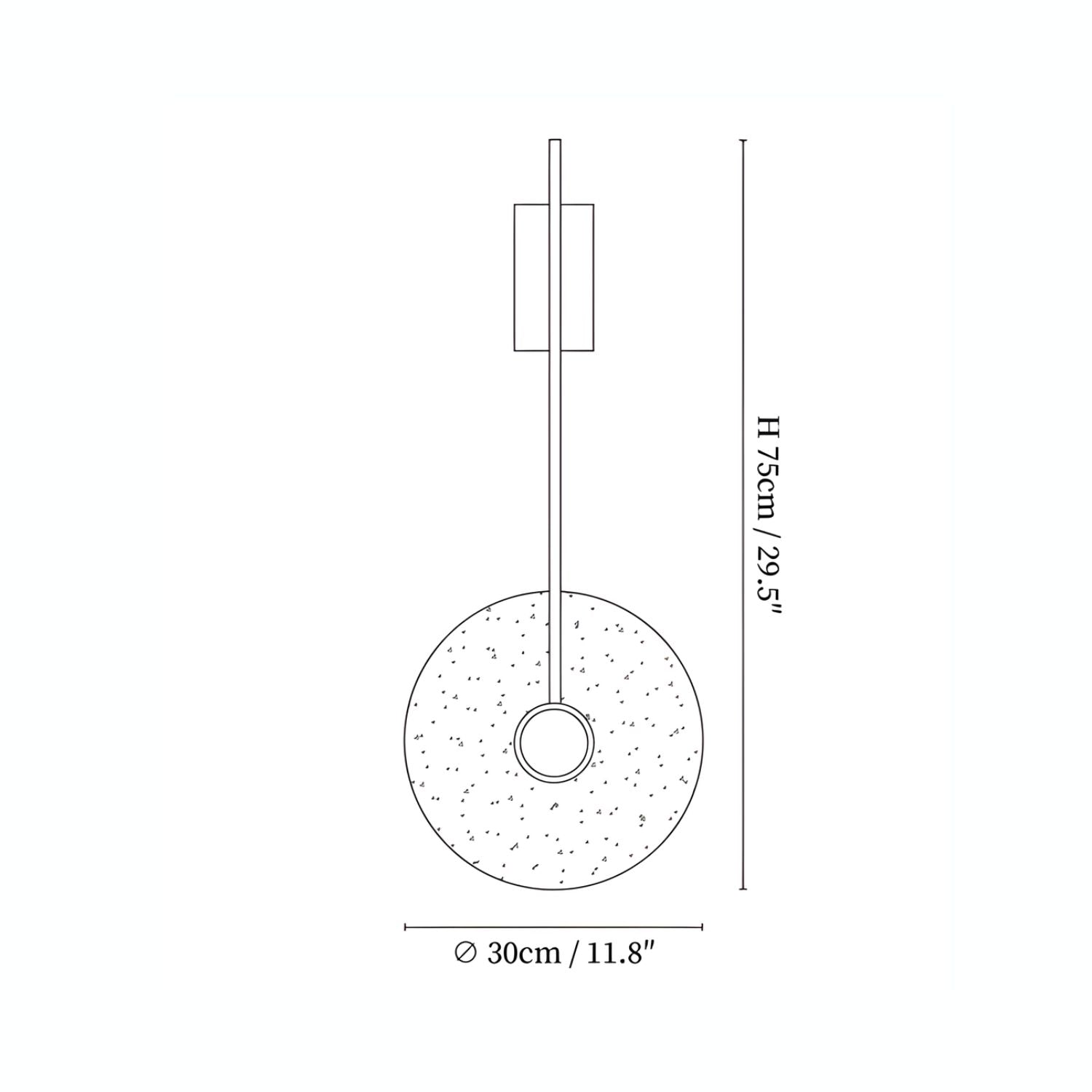 Mofis Travertine Wall Light