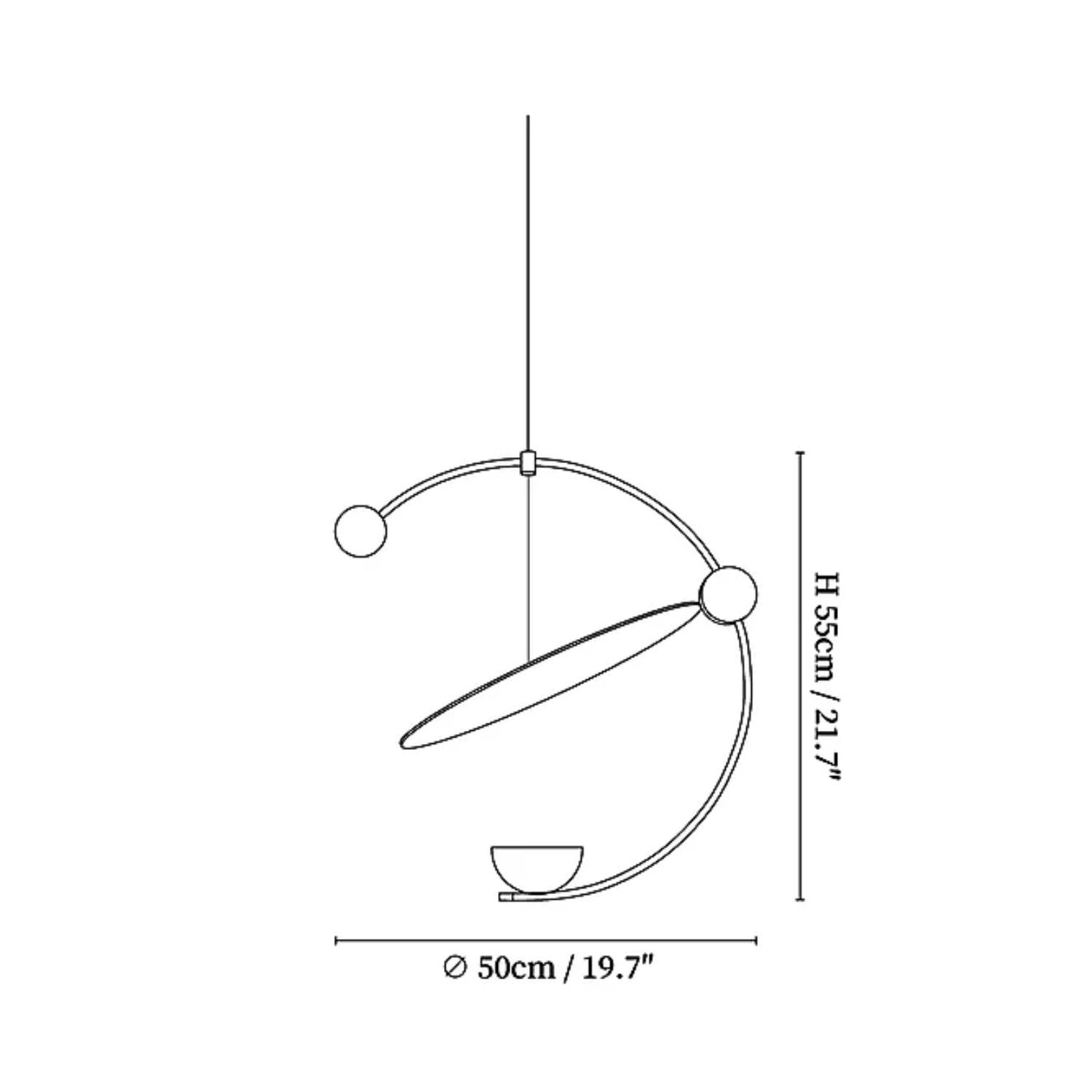 Meliza Disc Pendant Light