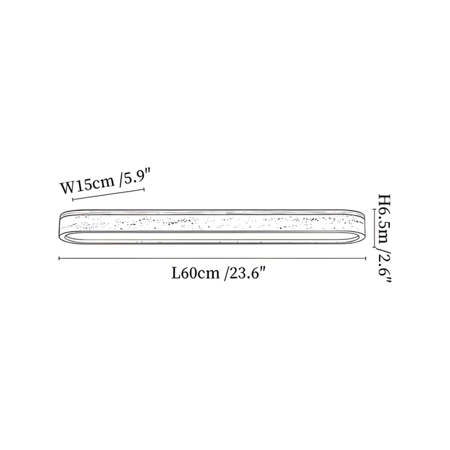 Sotale Travertine Ceiling Light