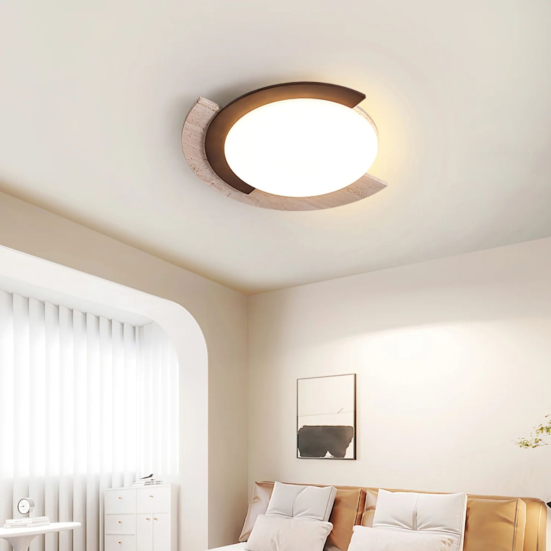 Zalerico Natural Stone Ceiling Light