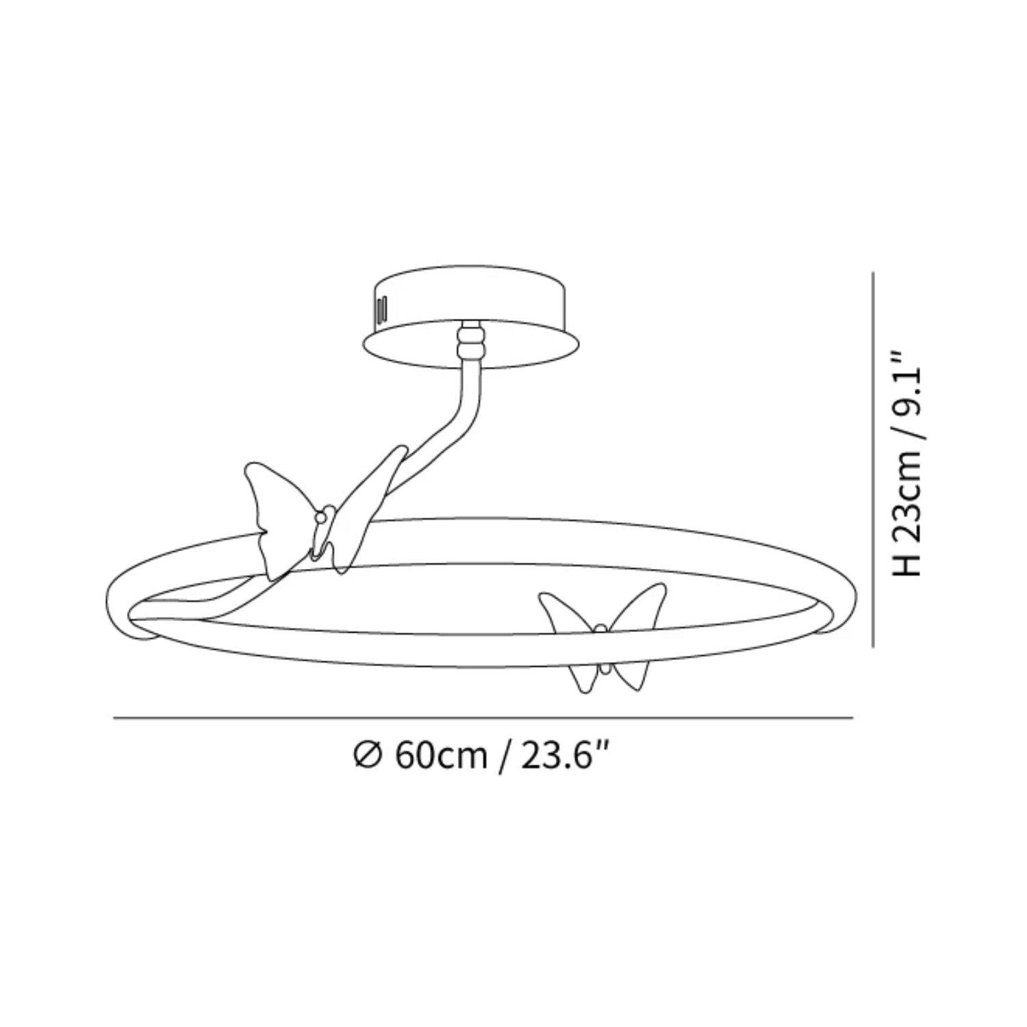 Ringvlinder Ceiling Light