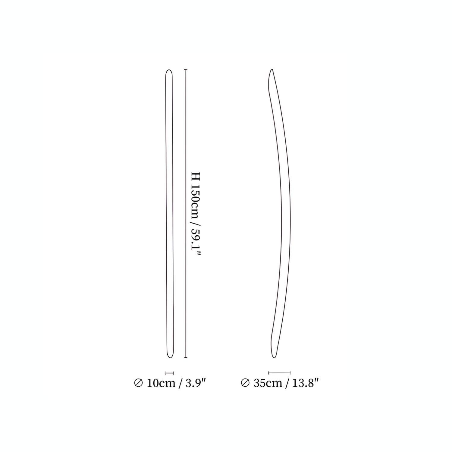 Lonema Curved Wooden Wall Light