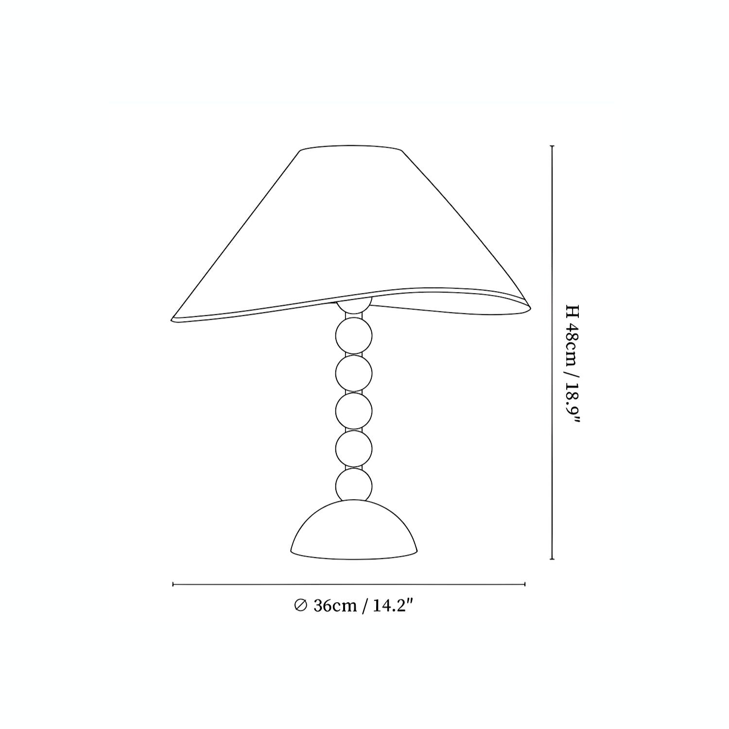 Logena Wooden Table Lamp